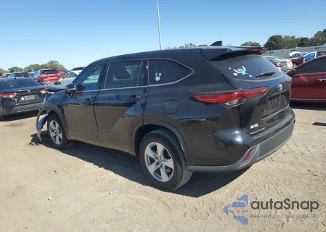 2021 Toyota Highlander L z USA, uszkodzony, nr VIN 5TDCZRAH0MS536400